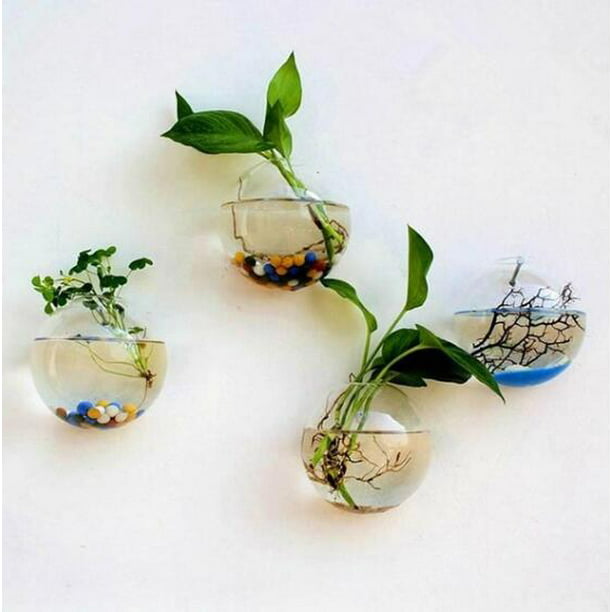 Creative Hanging Glass Flower Planter Vase Terrarium Container Home Garden Decor